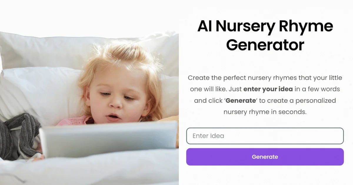 AI Nursery Rhyme Generator