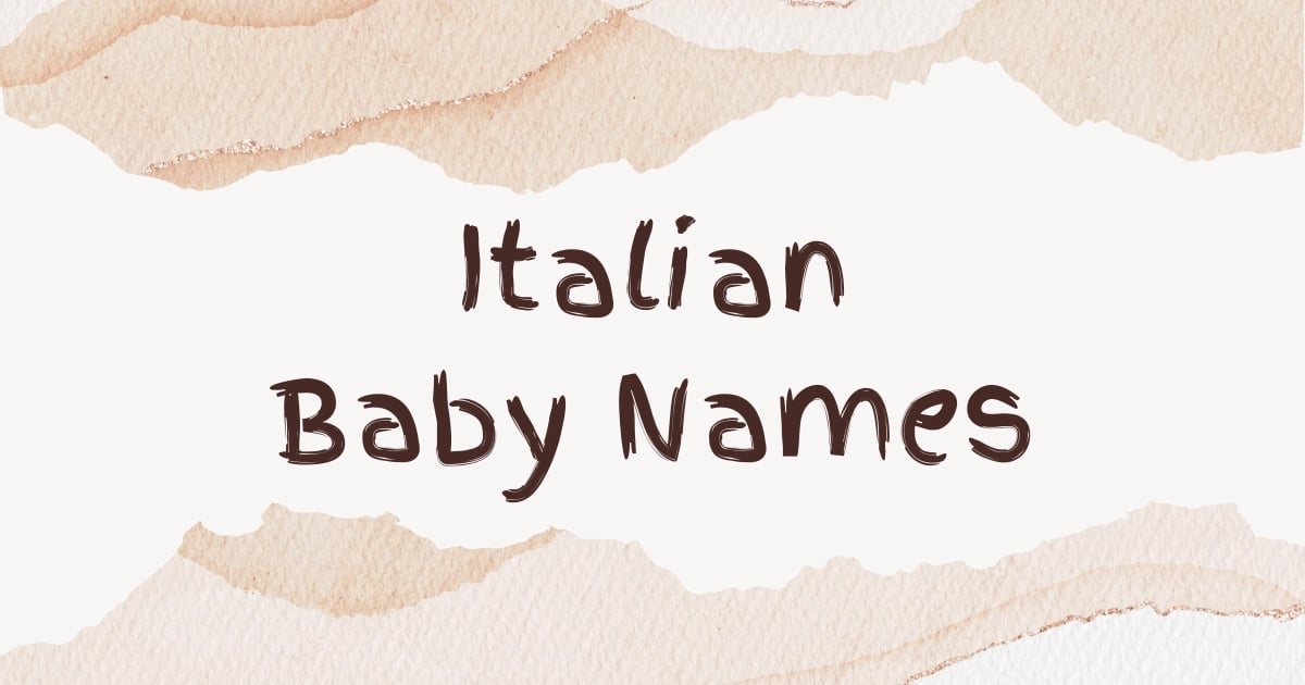 Noms de bébé italiens