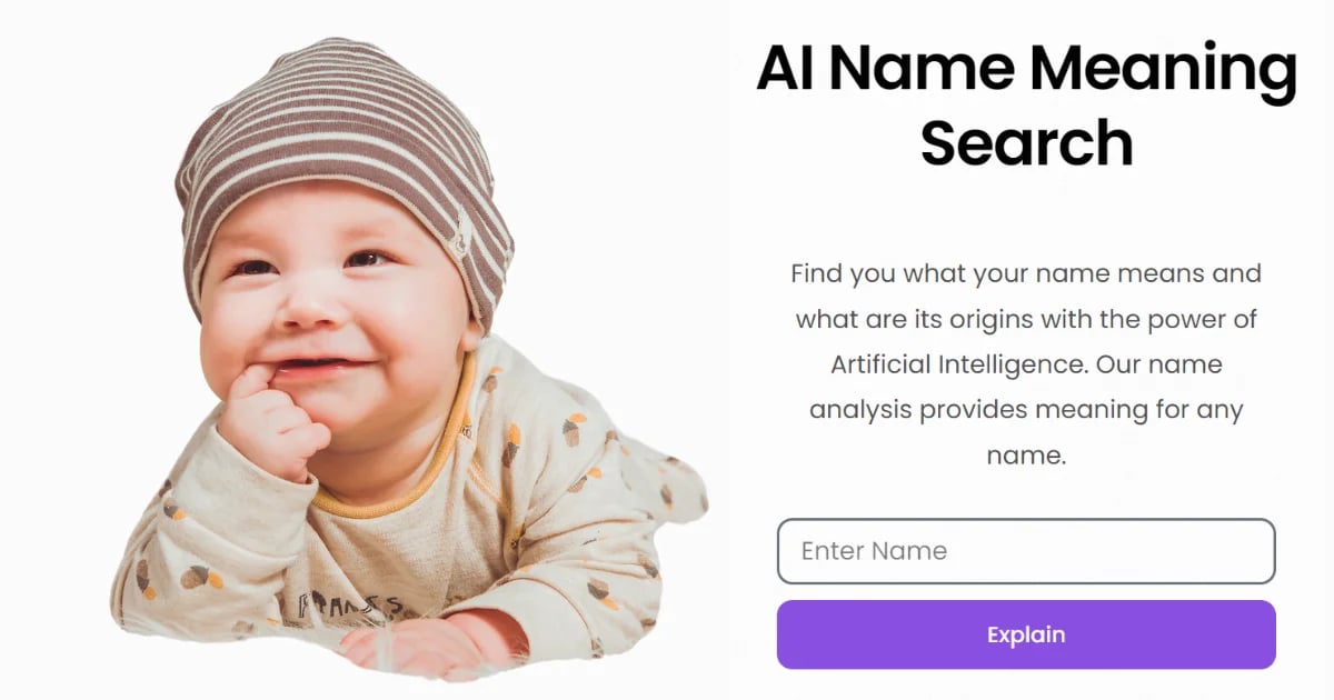 AI Baby Name Meaning Search