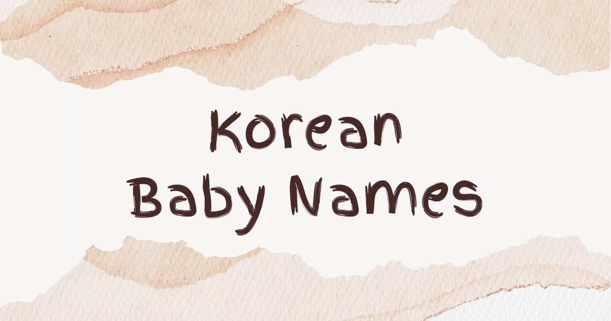 Korean Baby Names