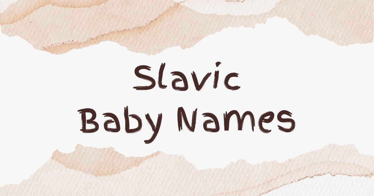 Slavic Baby Names