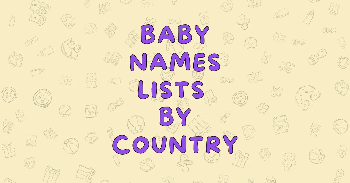 Baby Names By Country